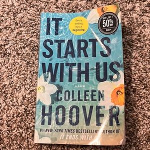 It starts with us by Colleen Hoover read once paper back
